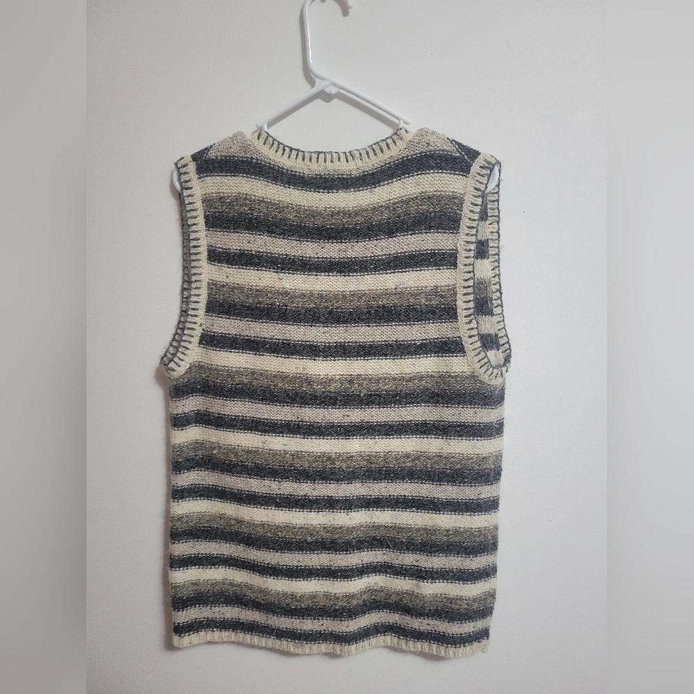 GUC- Metropolitan New York 10001 Cardigan / Sweater Button Down Striped Wool - Picture 5 of 7